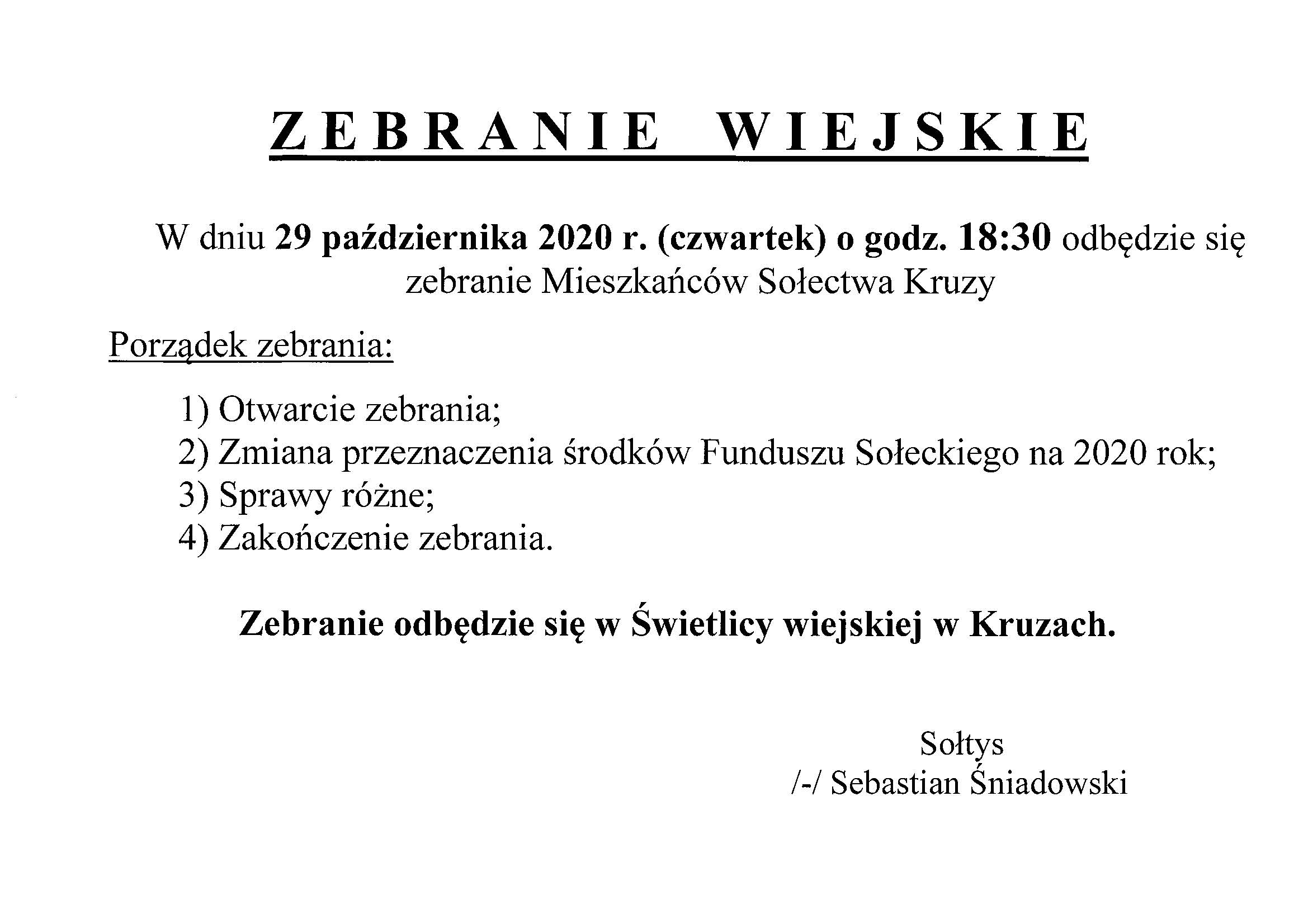 Zebranie wiejskie