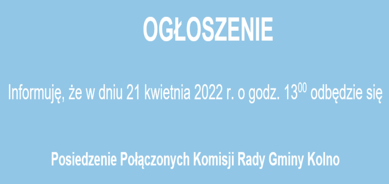 Posiedzenie Połączonych Komisji Rady Gminy Kolno