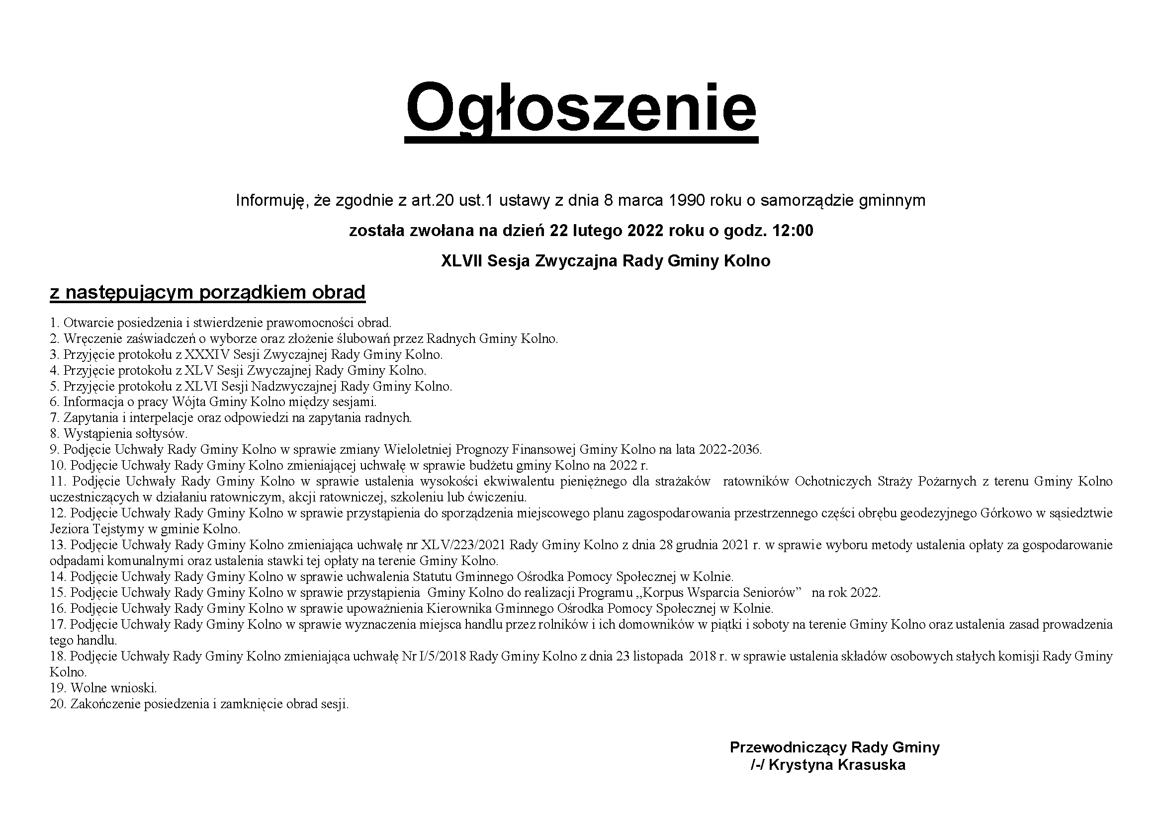 ogoszenie sesja 20220222