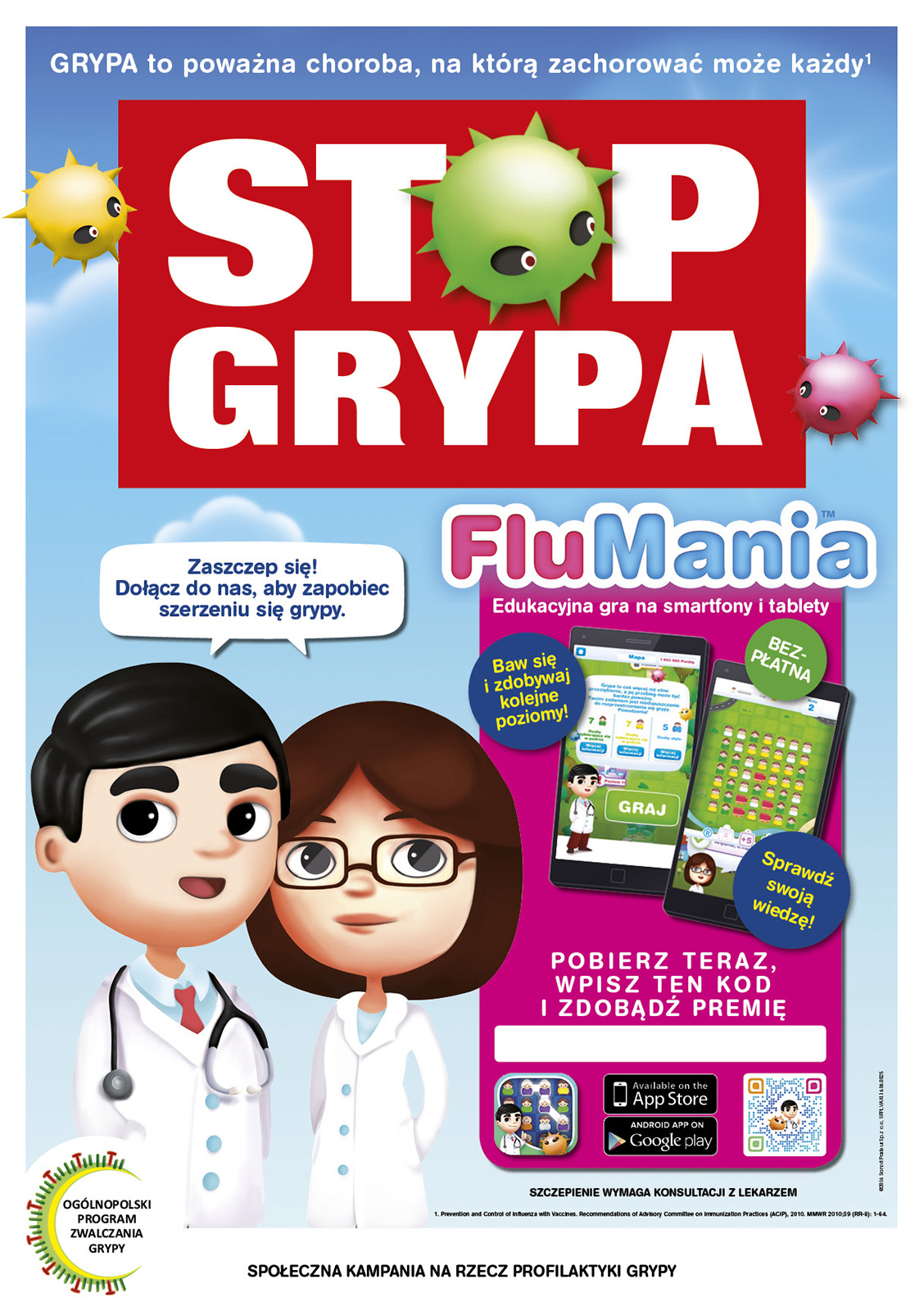 FluMania plakat A2